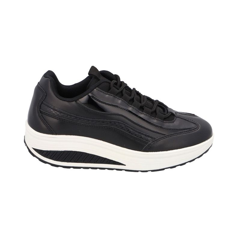 Zapatilla  Fiorella Negro Detogni-3
