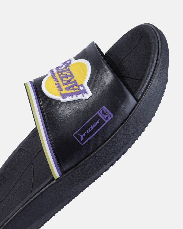 Sandalia Hombre Negro Lakers NBA 516 Rider-1