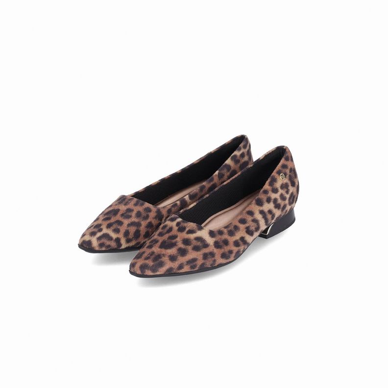 Zapato Mujer Negro/Animal Print Silvia 910 Piccadilly-1