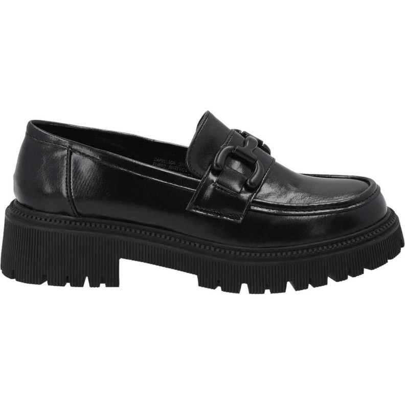 Mocasin Mujer Negro Adela Detogni