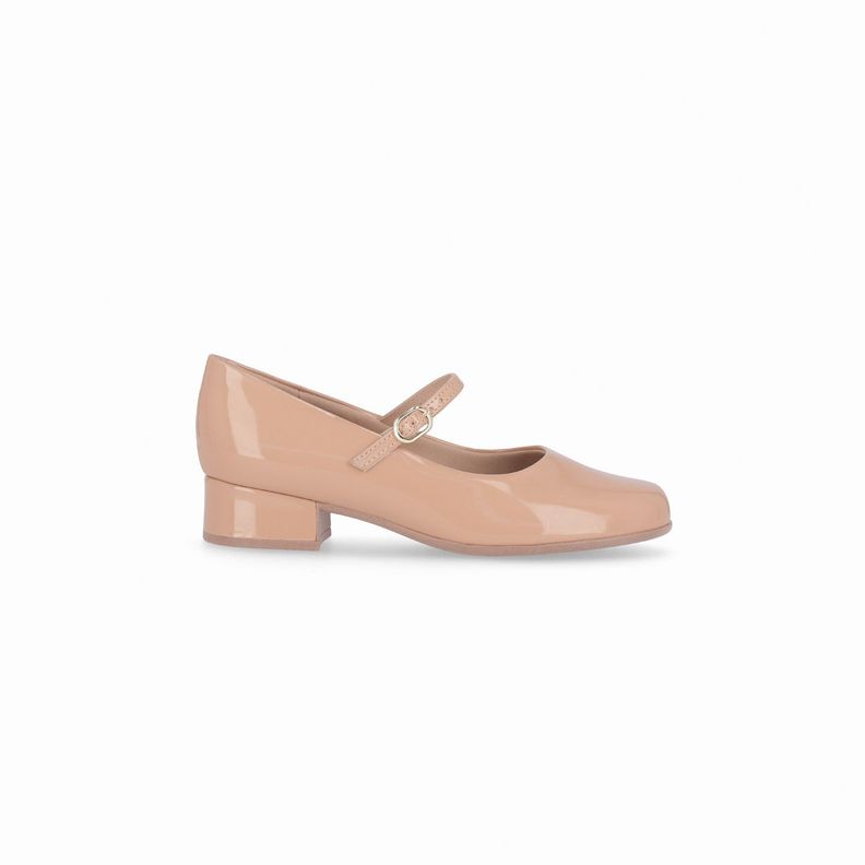 Zapato Mary Jane Mujer Nude/Charol 145 Piccadilly-0