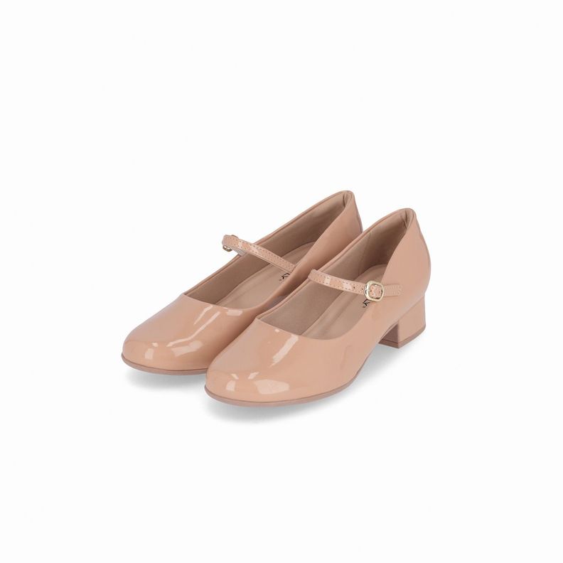 Zapato Mary Jane Mujer Nude/Charol 145 Piccadilly-1