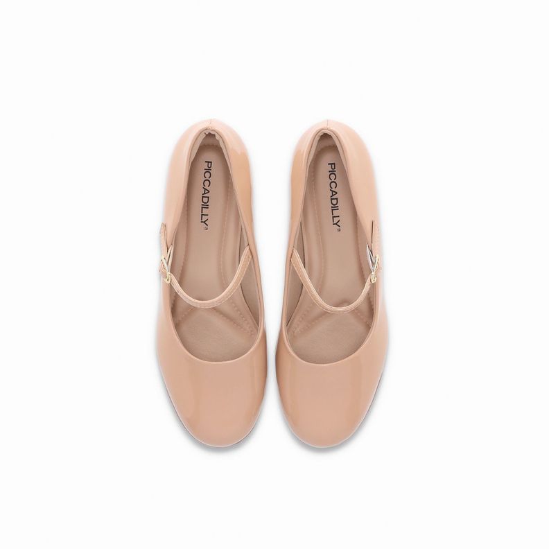 Zapato Mary Jane Mujer Nude/Charol 145 Piccadilly-2
