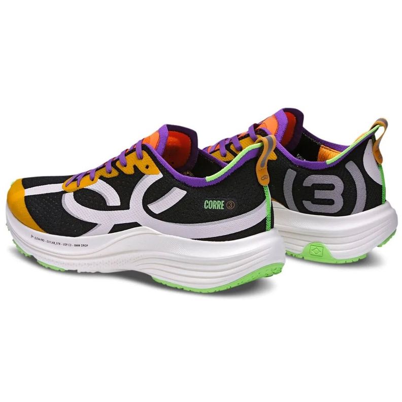 Zapatilla Running Mujer Corre 3 Negro/Multi-2
