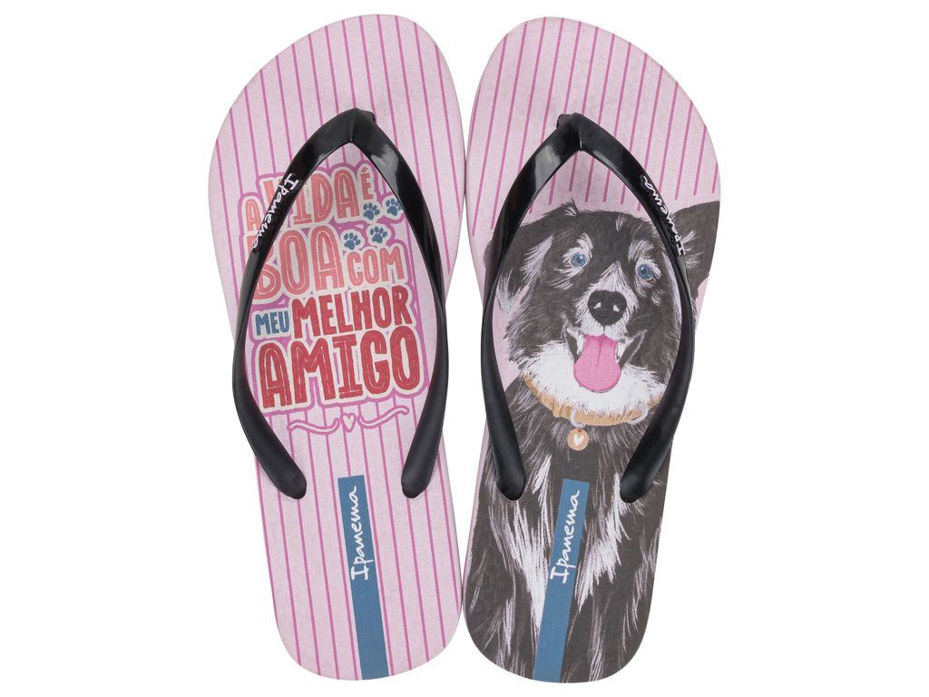 Sandalia Mujer Negro/Rosa Love Pets Ipanema-0