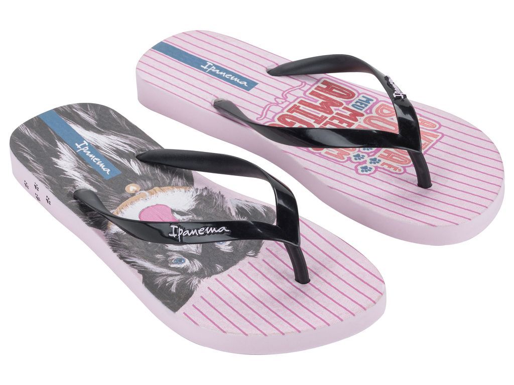 Sandalia Mujer Negro/Rosa Love Pets Ipanema-1