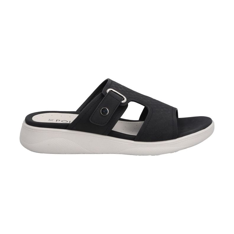 Sandalia  Mujer Negro Plataforma  Alexa Police