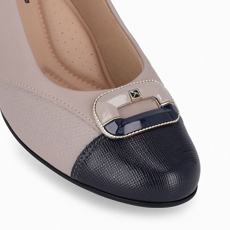 Zapato Mujer Azul/Taupe Laura Piccadilly-2