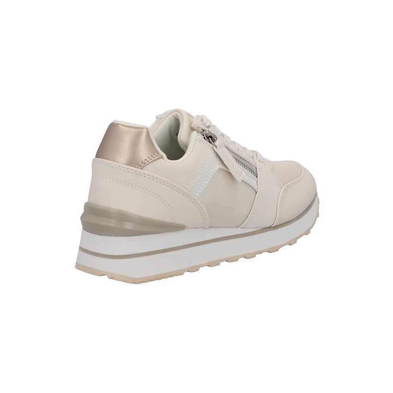 Zapatilla Mujer Beige Frida Detogni-1