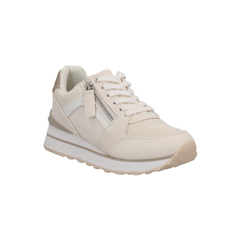 Zapatilla Mujer Beige Frida Detogni-2