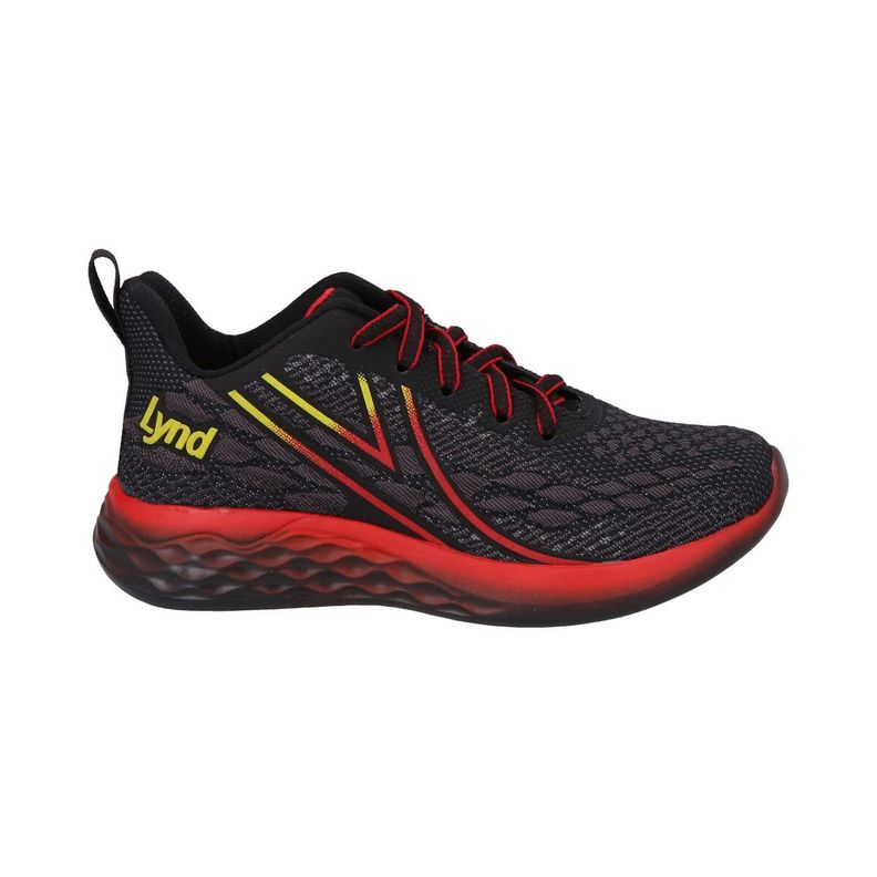 Zapatilla Infantil Progressive Negro/Amarillo Lynd-3