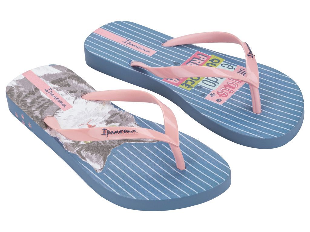 Sandalia Mujer Azul/Rosa Love Pets Ipanema-1