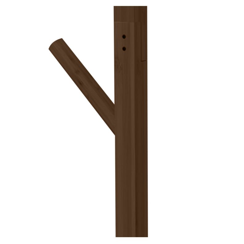 Perchero Colgador De Pie De Madera Oscura Nuevo 158x38 Cm-2