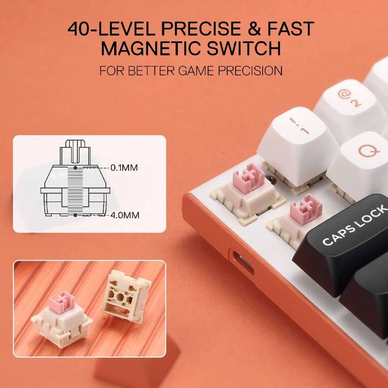 Teclado Redragon Fidd K683WBO-RGB-M-1