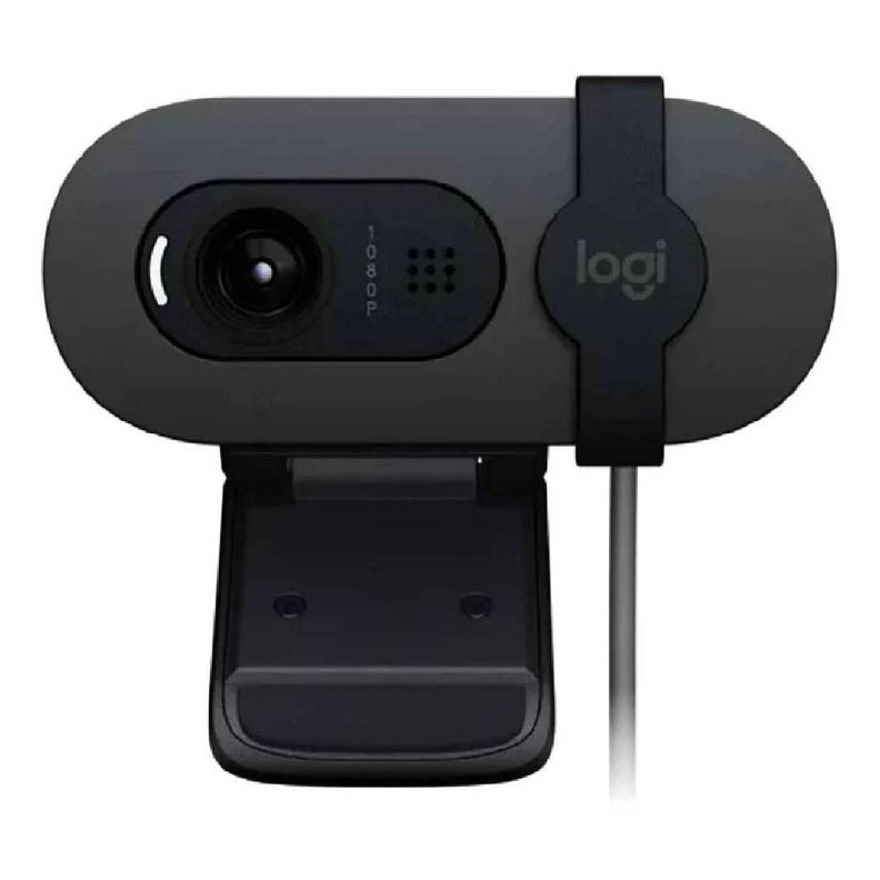 Camara Web Logitech Brio 100 Grafito 2MP 720p-1