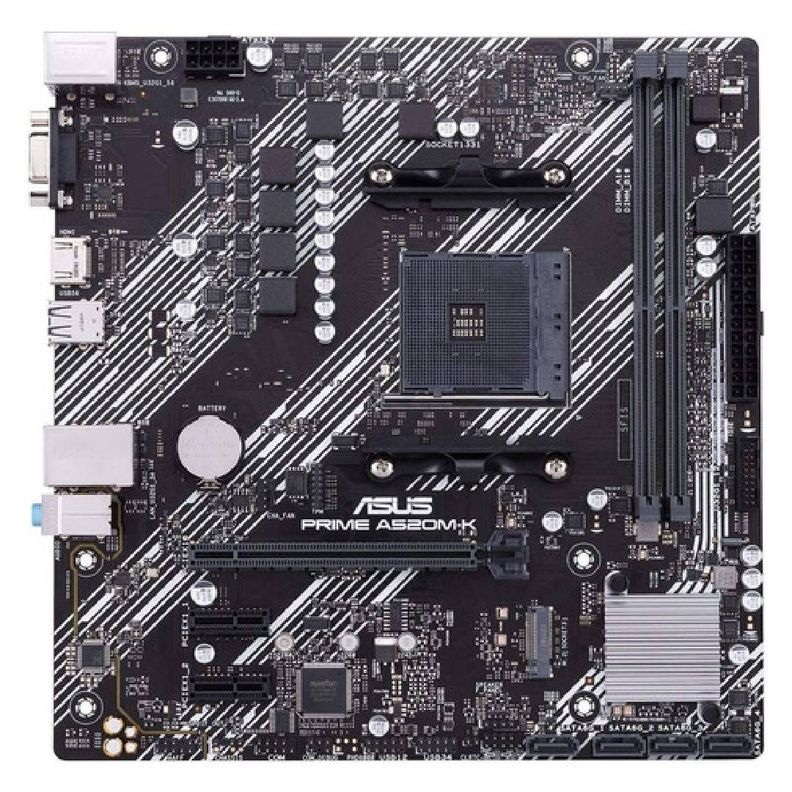 Placa Madre Asus Prime A520m-k Am4 Amd Ryzen Micro Atx-0