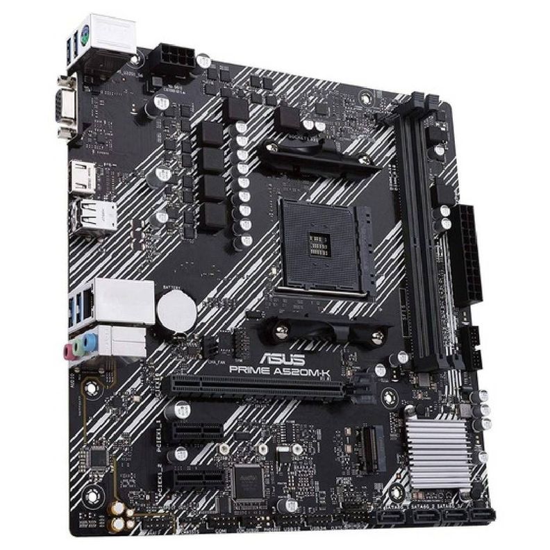 Placa Madre Asus Prime A520m-k Am4 Amd Ryzen Micro Atx-1
