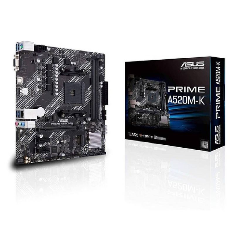 Placa Madre Asus Prime A520m-k Am4 Amd Ryzen Micro Atx-3