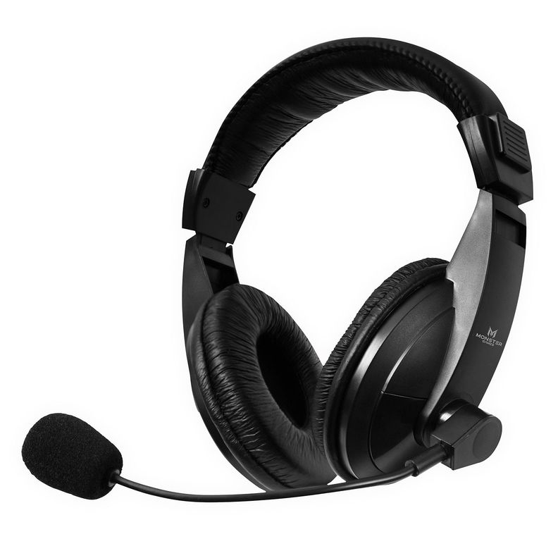 Audifonos Gamer Monster Games Loud Negro Jack 35mm-0