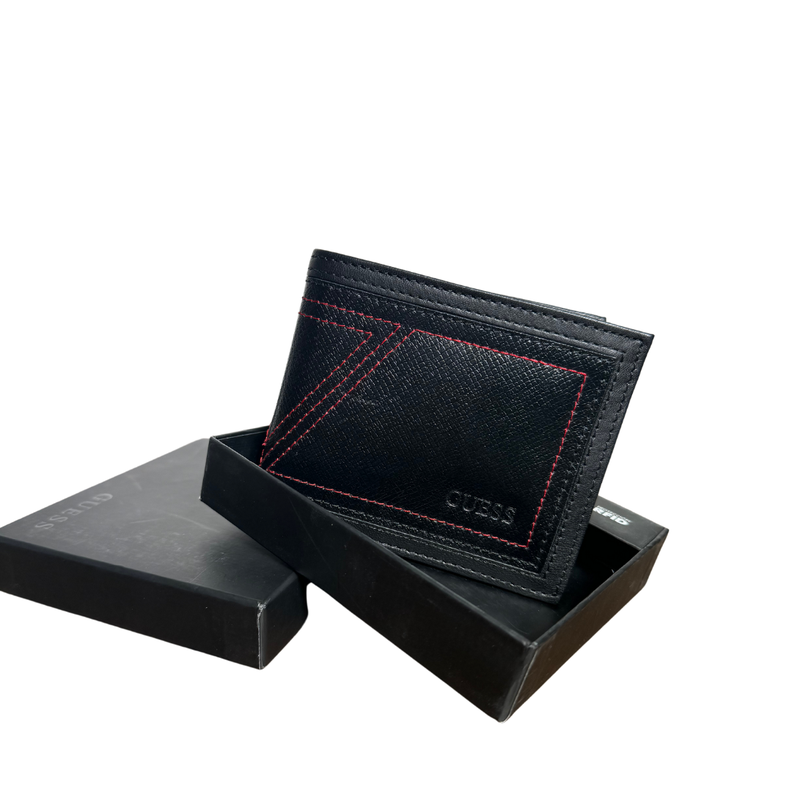 Cartera de caballero negro Guess-0