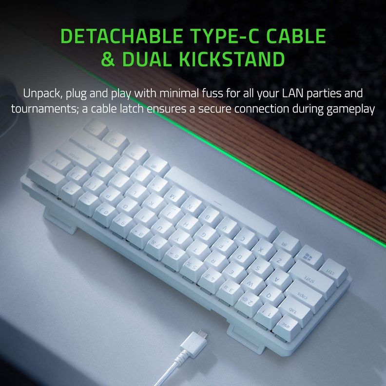 Teclado Gamer Razer Huntsman Mini Blanco Purple Sw Ingles-2