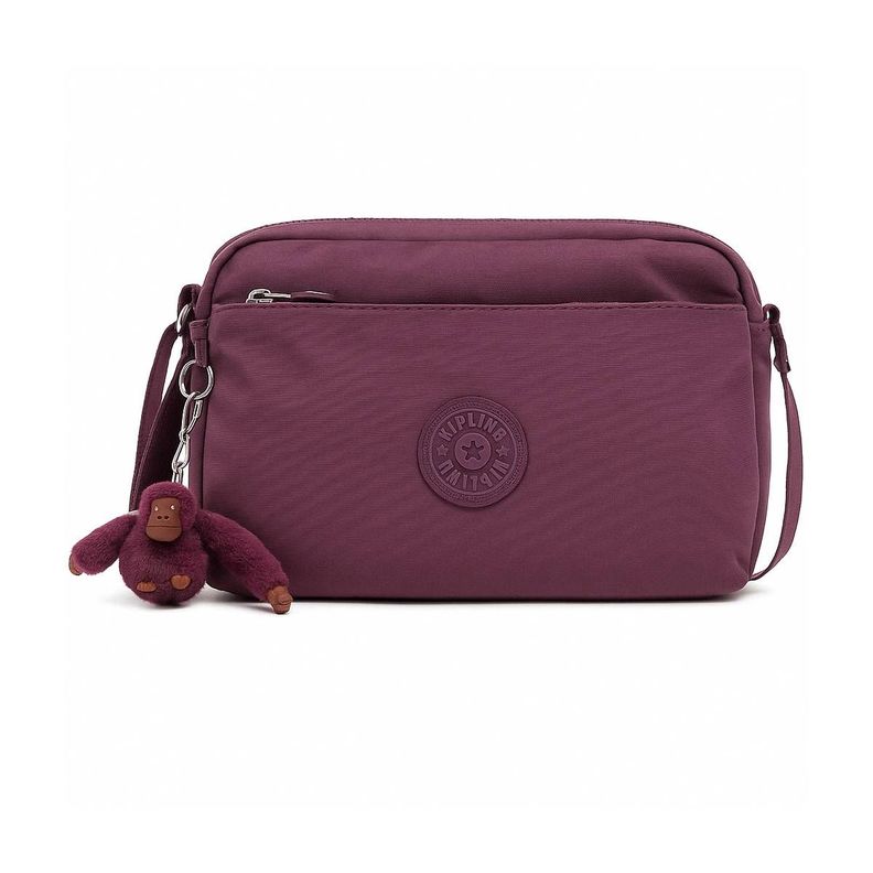 Bolso/Cartera de Lado Kipling Damian Up Morado/Fucsia-0