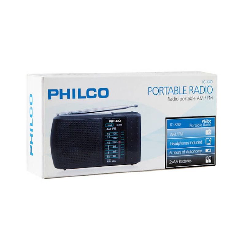 RADIO PORTATIL PHILCO ICX-40 C/AUDIFONO-3