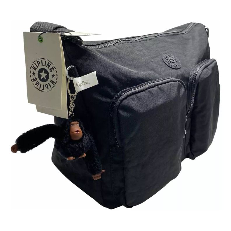 Bolso/Cartera Kipling Sidney Negro-2