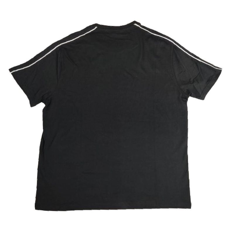 Polera MK Negra Cuello Redondo Letras Blancas Marca Talla Xl-1