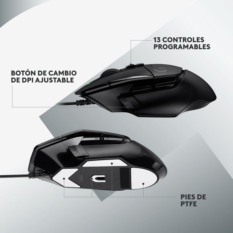 Mouse Gamer Logitech G502 X Black 25600 DPI-6