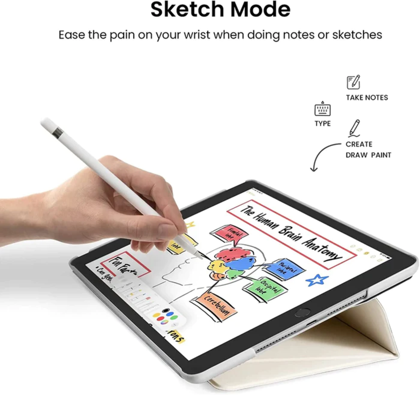 Funda Vertical Tomtoc para iPad Pro M1 12.9" Blanco-3