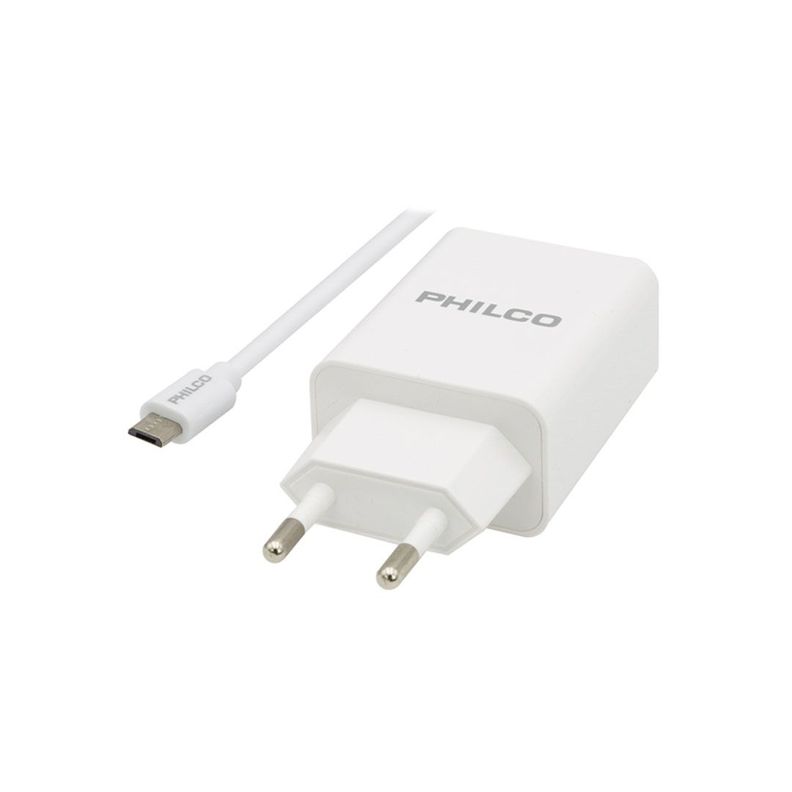 Cargador Philco USB Inteligente con Cable Micro USB-0
