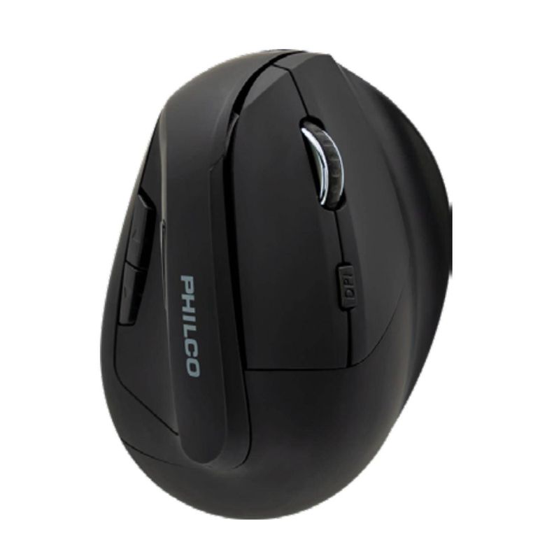 Mouse Inalambrico USB Vertical 6B 1600DPI Negro Philco Pro-0