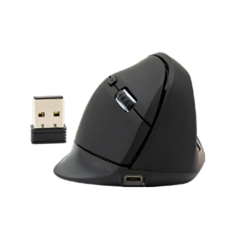 Mouse Inalambrico USB Vertical 6B 1600DPI Negro Philco Pro-1