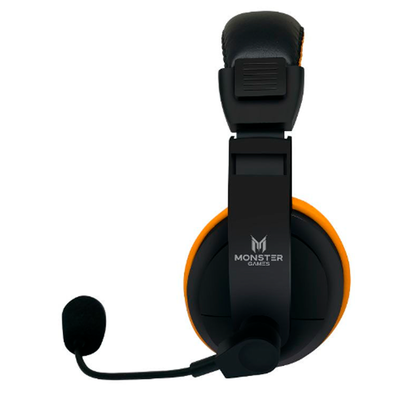 Audifonos Gamer Monster Games Loud Orange 3.5mm-2