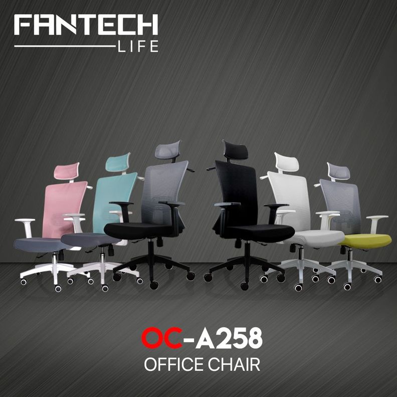 Silla de Oficina Fantech OCA258 Gris-4