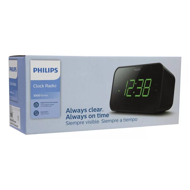 Radio Reloj PHILIPS 3000 Series R3306 Negro-4