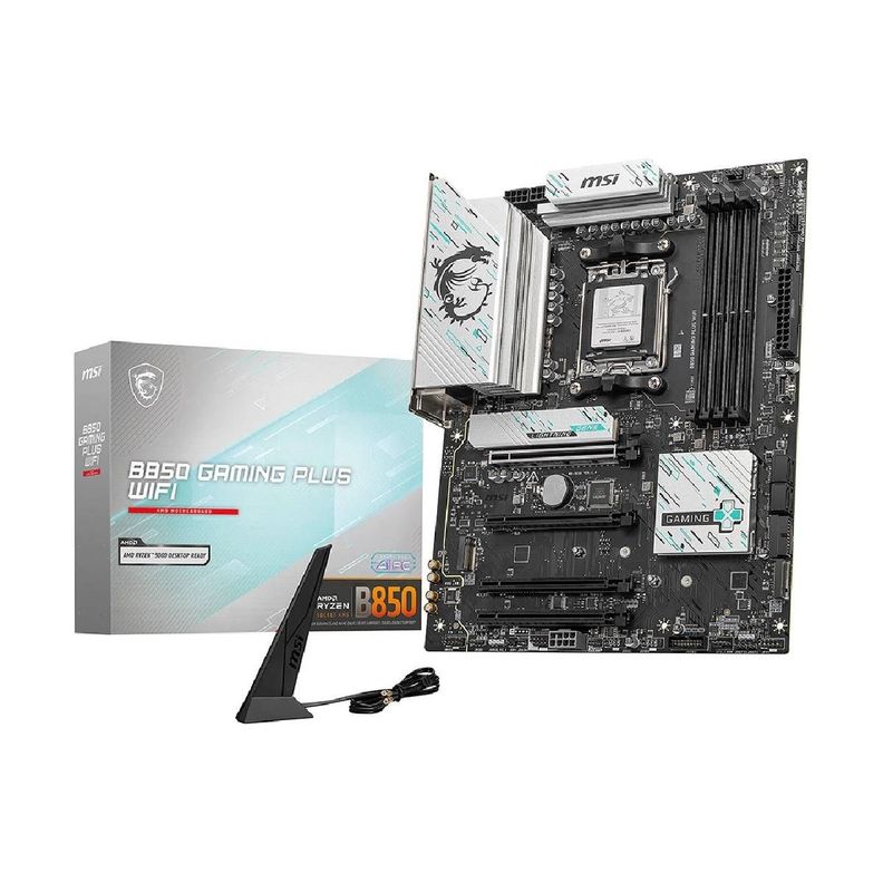 Placa Madre MSI B850 GAMING PLUS WIFI WHITE-0