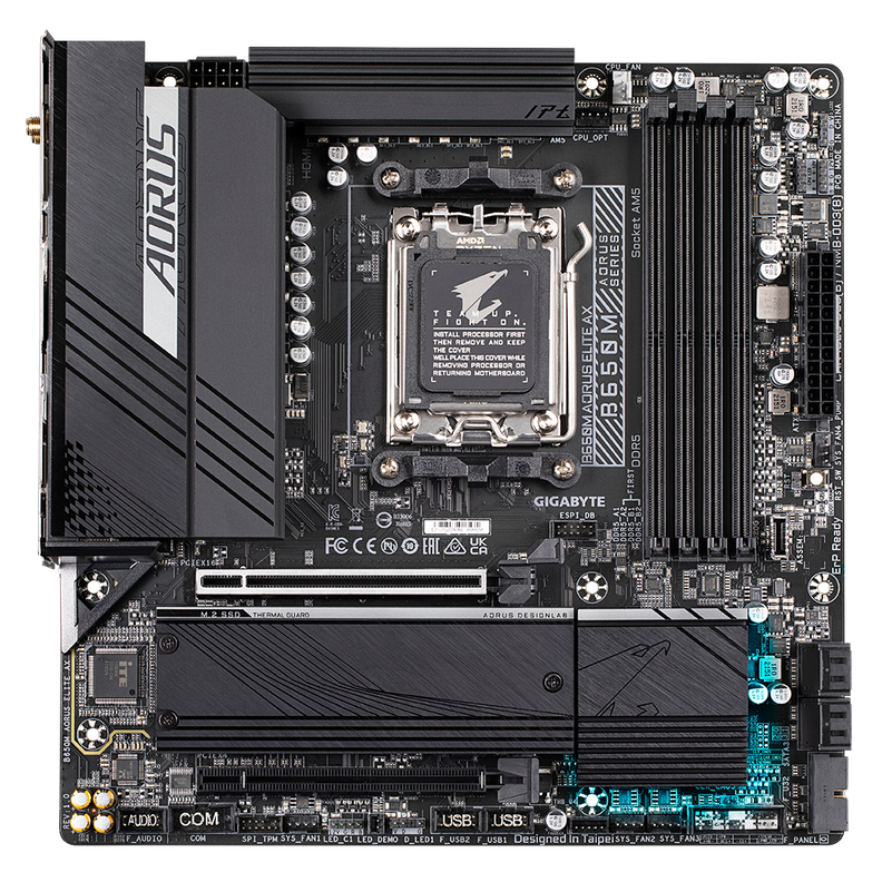 Placa Madre Gigabyte B650M Aorus Elite Ax AMD AM5 DDR5