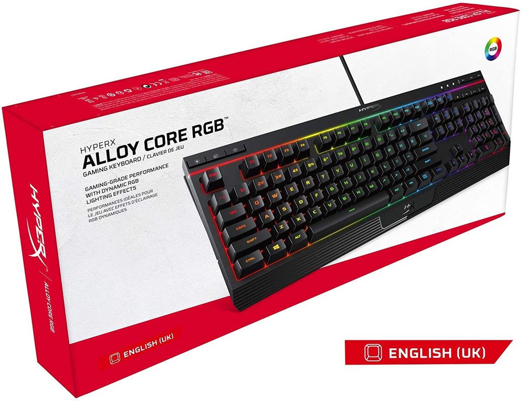 Teclado Gamer HyperX Alloy Core RGB Membrana USB-5