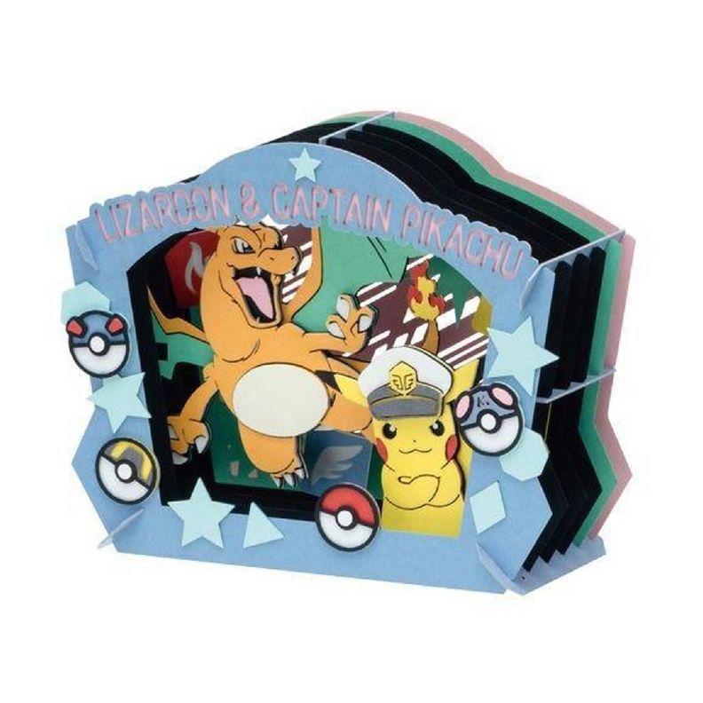 Pokemon:  Paper Theater Captain Pikachu & Charizard-0