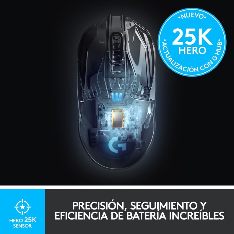 Mouse Gamer Logitech G903 Inalámbrico Lightspeed Hero-2