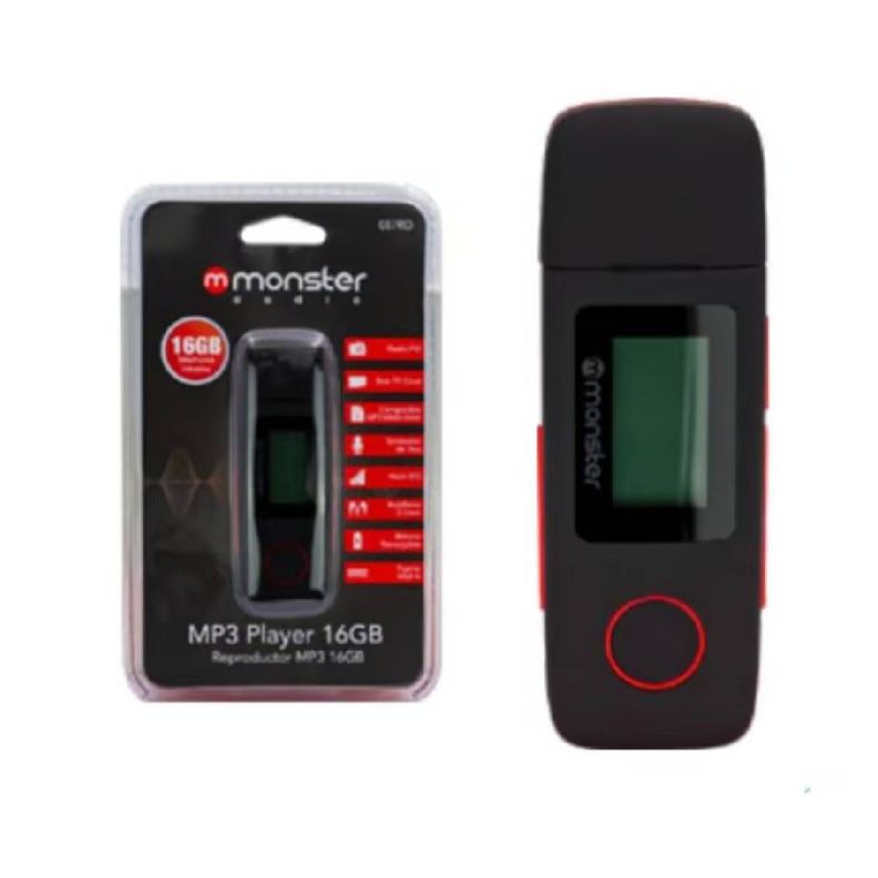 Reproductor MP3 Monster Audio MX087RD Rojo-0