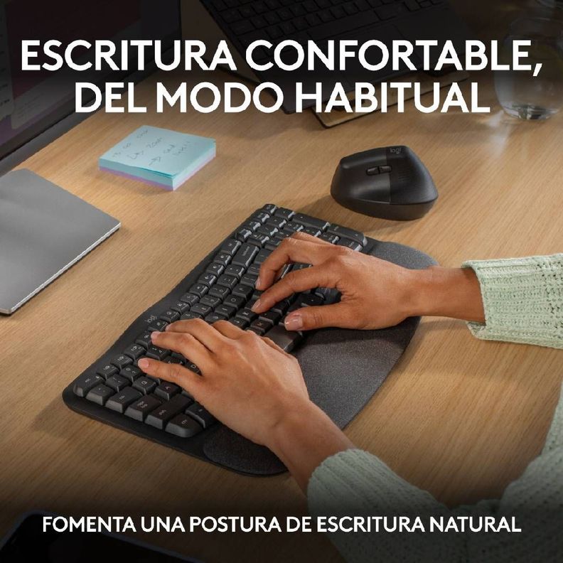 Teclado Logitech Wave Keys Español Grafito-3