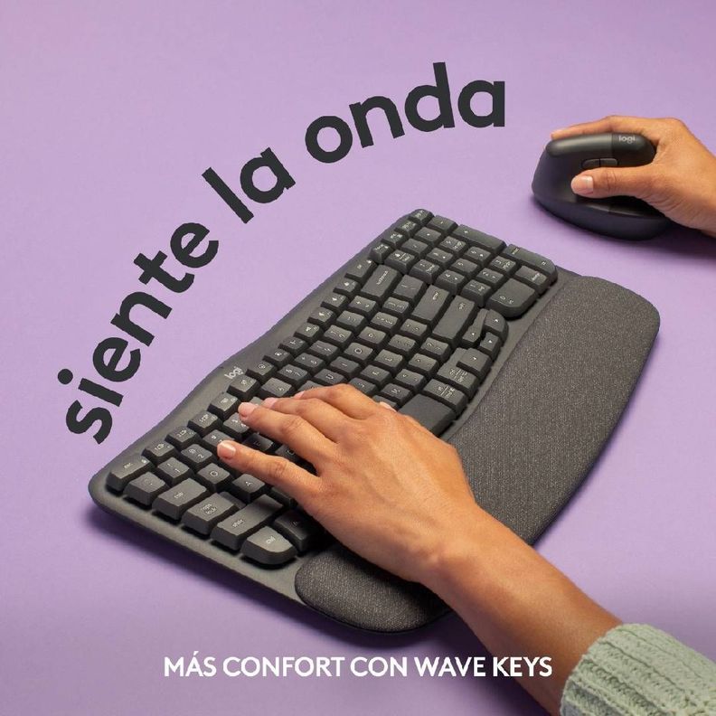 Teclado Logitech Wave Keys Español Grafito-6