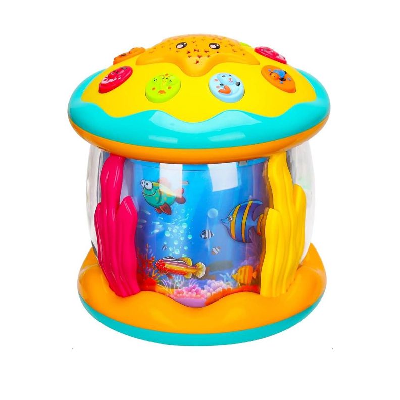 Juguete Proyector Musical acuario y estrellas Giratorio-0