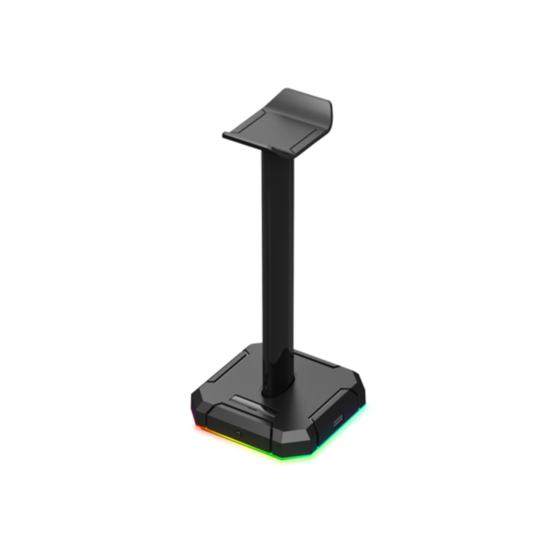 Soporte audifonos Redragon Scepter Pro HA300 RGB 4 USB-0