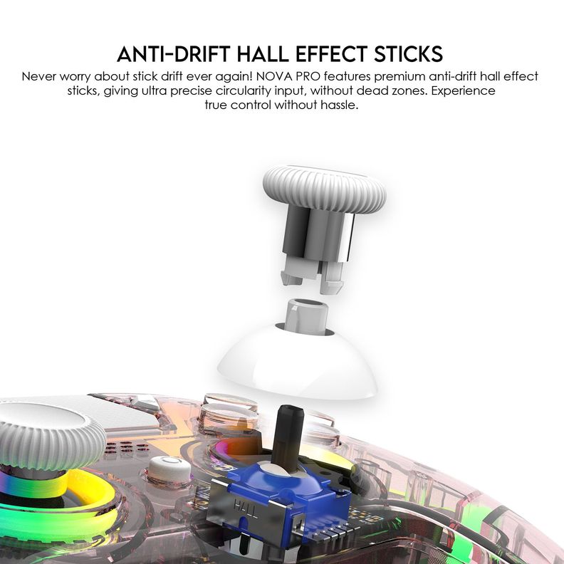 Control Inalambrico Fantech NOVA PRO ATOMIC Rosado WGP14V2-4