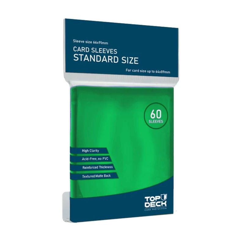 Protectores Top Deck Standard Verde (66x91mm)