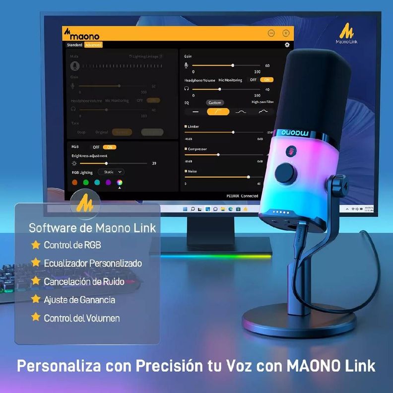 Microfono Maono PD100X RGB-4